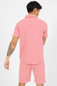Conjuntos Deportivos de Verano para Hombre al por Mayor con Logotipo Personalizado, Conjuntos de Camiseta Polo de Manga Corta y Pantalones Cortos de Algodón, Talla Grande - Product Image 2