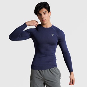 Sous-vêtements de compression à manches longues pour hommes GA Navy - Product Image 1