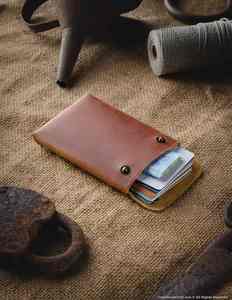 Top Grade Genuine Cow Leather Made Men <b>Wallet</b> <b>Waterproof</b> Men Leather <b>Wallet</b> Lightweight Leather <b>Wallet</b> - Product Image 2
