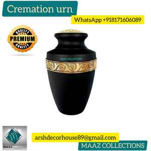 Urna artesanal barata para adultos de India, urna de cremación de corazón de latón con gota de lágrima de estilo americano, exportador de suministros funerarios - Product Image 4