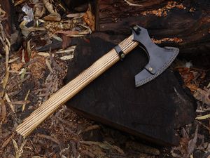 Wholesale Customized Bulk Orders OEM ODM Service <b>Axe</b> <b>Wood</b> Handle Stainless Steel <b>Axe</b> Head Outdoor Camping Cutting Tool Sheath - Product Image 6
