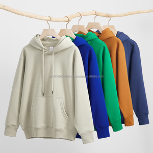 Sudadera con Capucha Personalizada con Logotipo Bordado, 400 g/m², Estilo Urbano, Talla Estadounidense, 100% Algodón, Sudadera Lisa Esencial para Hombre - Product Image 1