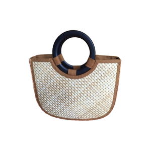 Entrega rápida Diseños personalizados Forma clásica Bambú Mimbre Ratán Bolso Patrón Vietnam Fabricante Artesanía natural única - Product Image 5