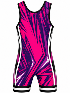 Personalized Breathable Eco-Friendly <b>Wrestling</b> <b>Singlet</b> <b>Men</b> Custom Sublimation Athletic Teamwear Stretch Fabric Competition - Product Image 4