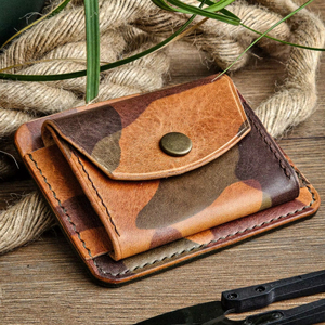 Premium Genuine Leather Wallet for Men & Women Classic Office/Casual Use Slim Design <b>Waterproof</b> <b>Cover</b> Closure - Product Image 1