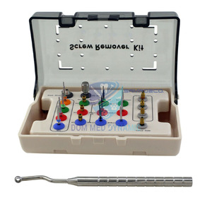 Kit d'extraction de vis cassées dentaires, guide de perçage pour implants, extraction chirurgicale, acier inoxydable manuel, origine Pakistan, vente en gros - Product Image 6