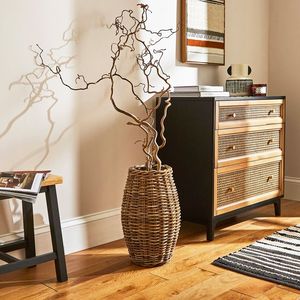 Cesta de maceta de cuerda de yute tejida a mano con soporte, diseño único, cesta de mimbre para interiores y exteriores hecha de hierro y ratán - Product Image 6