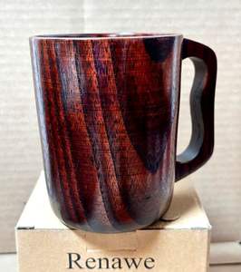 แก้วมักทำด้วยมือสไตล์นอร์ดิกถ้วยไม้ธรรมชาติแบบพกพาสำหรับชากาแฟและนมดีไซน์คลาสสิกสำหรับตั้งแคมป์ของขวัญทางธุรกิจ - Product Image 4