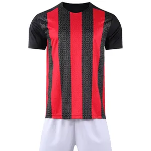Uniforme de fútbol de tela 100% poliéster transpirable para hombres, uniforme personalizado de buena calidad, alta calidad - Product Image 1
