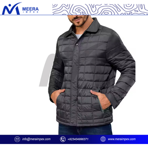 Uniforme de chaqueta acolchada personalizada para hombre con logotipo bordado, ropa de abrigo de invierno impermeable a prueba de viento para clubes de equipos y ropa de trabajo de empresa - Product Image 3