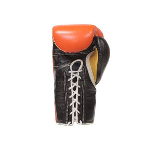 Guantes de boxeo profesionales de alta calidad, venta al por mayor, diseño de cuero con cordones, precio barato para entusiastas de las artes marciales - Product Image 4