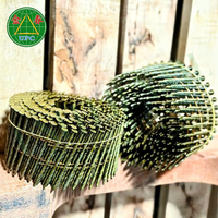 1-3/4 "x 0.092 Clous de Palette à Bobine 9000 Pièces Tête à Damier à Tige de Vis Conception pour Pistolet à Clous à Gaz avec Prix d'Usine du Vietnam