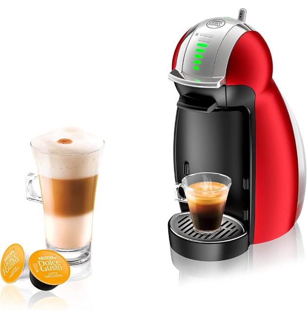 NESCAFE Dolce Gusto Silver Coffee Machine Genio 2 Espresso