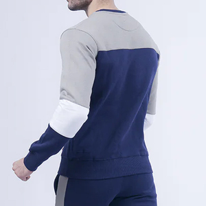 Sudadera de Cuello Redondo para Hombre, de Alta Calidad, con Logotipo Personalizado, Estilo Holgado, Gruesa, con Hombros Caídos - Product Image 3