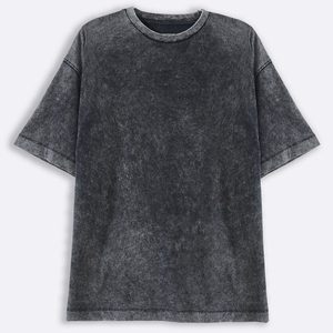 Alta calidad 100% algodón directo de fábrica suministro de hombres ácido lavado camiseta con bajo MOQ cómodo ajuste ligero hombres ácido lavado - Product Image 1
