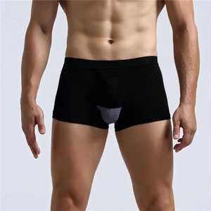 Calzoncillos bóxer transpirables de punto cómodos para hombre, ropa interior con estampado de logotipo personalizado, pantalones cortos para adultos de Pakistán, novedad de 2025 - Product Image 3