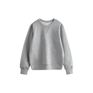 Vente en gros de sweatshirts pour femmes printemps personnalisés pullover ApparelClothingCasual Wear Casual Solid Knitted Heavyweight VintageSweatshirt - Product Image 3