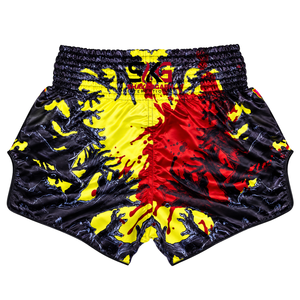 Pantalones Cortos de Muay Thai Transpirables Personalizados para Hombre y Mujer, 100% Poliéster, Cintura Elástica, Servicio OEM - Product Image 5