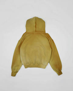 OEM Custom High Quality Streetwear Men's Fleece Blank Pullover Hoodie <b>Sun</b> Faded Distressed Acid Wash Hoodies - Product Image 6