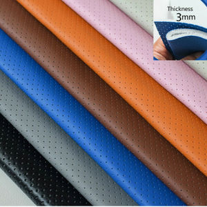 PU PVC imitación cuero coche tapicería automotriz cuero sintético Rexine cuero sofá tela de cuero rollo - Product Image 3