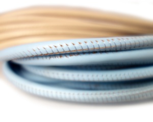 สายหนัง Nappa เย็บประดับด้วยเชือกหนังแท้คุณภาพสูงจากโรงงานโดยตรง - Product Image 4