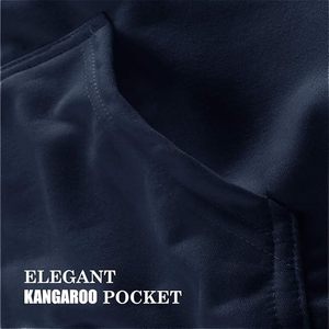 Sudadera con Capucha de Invierno para Hombre de Alta Calidad ODM, Transpirable, de Forro Polar, 360g, Poliéster/Algodón, con Bolsillo Personalizado y Diseño Sólido - Product Image 4
