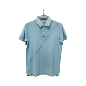 Chemise décontractée d'extérieur à manches courtes pour homme - Tricot respirant intelligent à revers pour l'été, compressée, écologique, grande taille, anti-rétrécissement - Product Image 1
