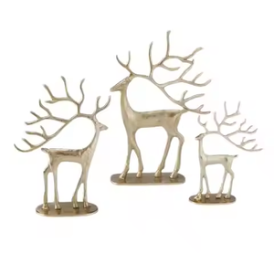 Sculpture Ornament Set of Three Aluminium Home Decorative <b>Objects</b> and Sculptures for Metal Decoration - Product Image 1