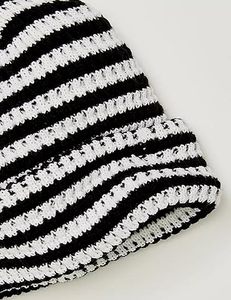 Nuevos gorros para mujer, gorro de cubo cálido para Otoño e Invierno para hombre, gorros acanalados con forro de estilo coreano, gorro de punto con puños - Product Image 2