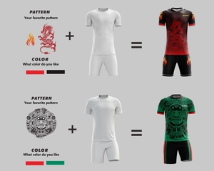 เครื่องแบบสโมสรถักนิตติ้งสำหรับผู้ชายเสื้อฟุตบอลแห้งเร็วแบบลำลองพิมพ์ซับลิเมชันเต็มตัว - Product Image 5