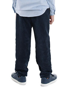 Pantalon décontracté long en velours bleu marine Denokids pour garçons 100% polyester - Product Image 2