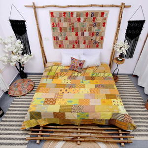 Wholesale Vintage High Quality Coverlet Patchwork <b>Quilt</b> Bedspread Bedding Colorful Heritage for Modern Living for Home Hotel Use - Product Image 1
