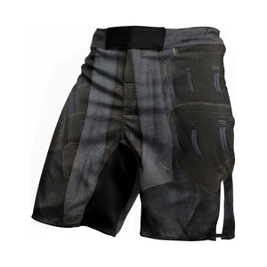 Pantalones Cortos de MMA para Adultos, Entrenamiento de Artes Marciales, Tela de Poliéster Elástica Ligera, Secado Rápido, Transpirable, Ropa Deportiva - Product Image 3