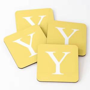 Epoxy Resin Wood Coasters Square Wedding Coffee Tea <b>Cup</b> Beer Mat Holder with Wood <b>Enamel</b> Print for Drinks & Coasters - Product Image 1