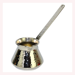 Hot-Selling Wholesale Turkish Copper Coffee Pot Handcrafted with Unique 2025 Vintage Design & Long Brass Handle - Product Image 1