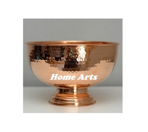 Hammered Stainless Steel Chocolate Bowl With Stand Exclusive Quality Hotelware <b>Dessert</b> Bowl With Stand - Product Image 1