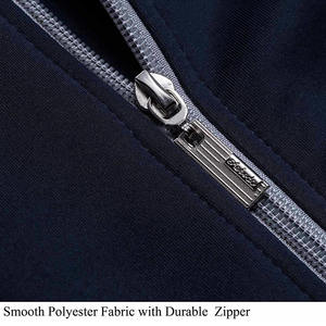 Chándales de Alta Calidad en Color Sólido para Hombre, Mangas Largas, Diseño Personalizado con Cierre de Cremallera, Chándal Informal y Moderno - Product Image 3