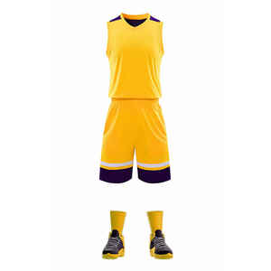 Uniformes d'entraînement en maille respirante personnalisés, tenue de sport attrayante, kit de vêtements de sport à bas prix, maillots de basket-ball pour adultes - Taille plus - Product Image 2