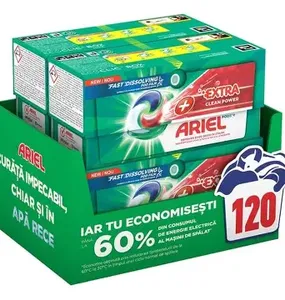 Cápsulas de detergente líquido para ropa Ariel All-in-One Platinum PODS, 120 lavados (60 x 2) para entrega rápida - Product Image 2