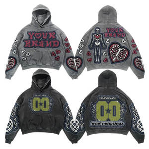 Offre Spéciale sweat à capuche de style luxueux de bonne qualité en coton mélangé basique taille et couleur personnalisées à séchage rapide sweat à capuche Street Wear - Product Image 3