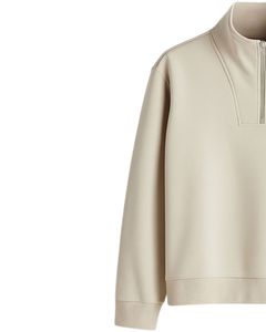 Sudadera de Forro Polar con Media Cremallera para Hombre, Cálida, Suave, Cuello Alto, Cómoda, Informal, Holgada, de Manga Larga, Estilo Pullover - Product Image 2