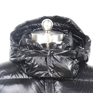 Chaqueta de Plumón para Hombre, Venta al por Mayor 2023, Chaqueta de Plumón Brillante con Capucha Negra - Product Image 2