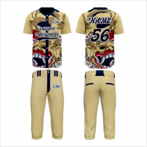 Conjuntos de Uniformes de Béisbol Personalizables, Elegantes y Sólidos, Ropa Deportiva de Equipo, Secado Rápido, 100% Poliéster, Impresión Digital, Unisex - Product Image 2