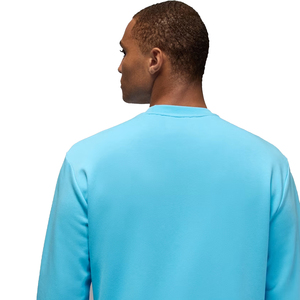 2026 nueva sudadera deportiva transpirable de manga larga azul cielo para hombre, venta al por mayor personalizada, estampado informal, tejido de punto de retazos de invierno - Product Image 3