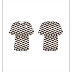 Camiseta de Manga Corta con Estampado Geométrico para Hombre, Cuello Redondo, Corte Regular, Ropa Casual, Digital Trackstar OEM, Marca Privada TSI-G05-P0681 - Product Image 1
