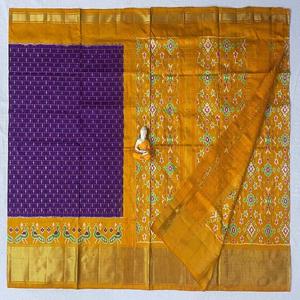 Sari in Seta Jacquard Doppio Originale, Ultimo Modello Esclusivo per Donne, Sari in Seta <span class=keywords><strong>Dolla</strong></span> - Product Image 1