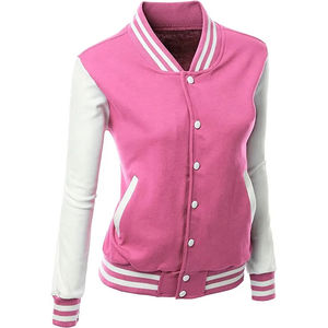 Veste universitaire en satin pour femmes Vestes universitaires à manches longues pour dames Prix de gros Vente à chaud Vestes universitaires pour femmes - Product Image 6