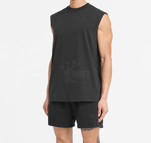 Nouveau poids lourd respirant hommes sans manches débardeur surdimensionné gilet hommes coton débardeur hommes Gym sans manches chemise pour l'entraînement - Product Image 5