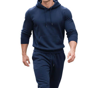 Haute qualité meilleurs vêtements 100% coton survêtement pour hommes pull de couleur unie et survêtement de taille personnalisée pour hommes - Product Image 4