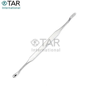 อุปกรณ์ทางการแพทย์ตะไบกระดูกผ่าตัดทางทันตกรรมแบบปลายสองด้านยาว220มม. กว้าง20มม. ทำจากสเตนเลสสตีล - Product Image 2